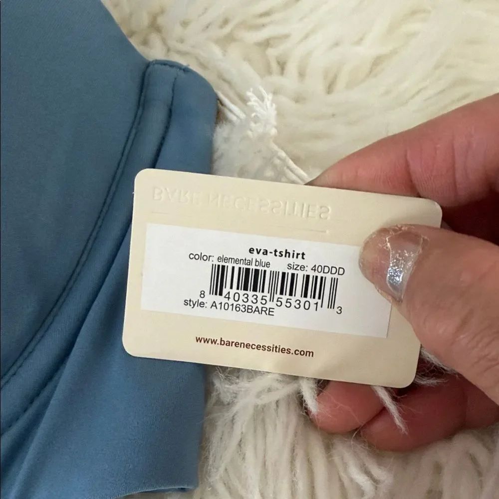 Bare Necessities Slate Blue Full Coverage Bra Size 40ddd Nwt — image 4 of 8